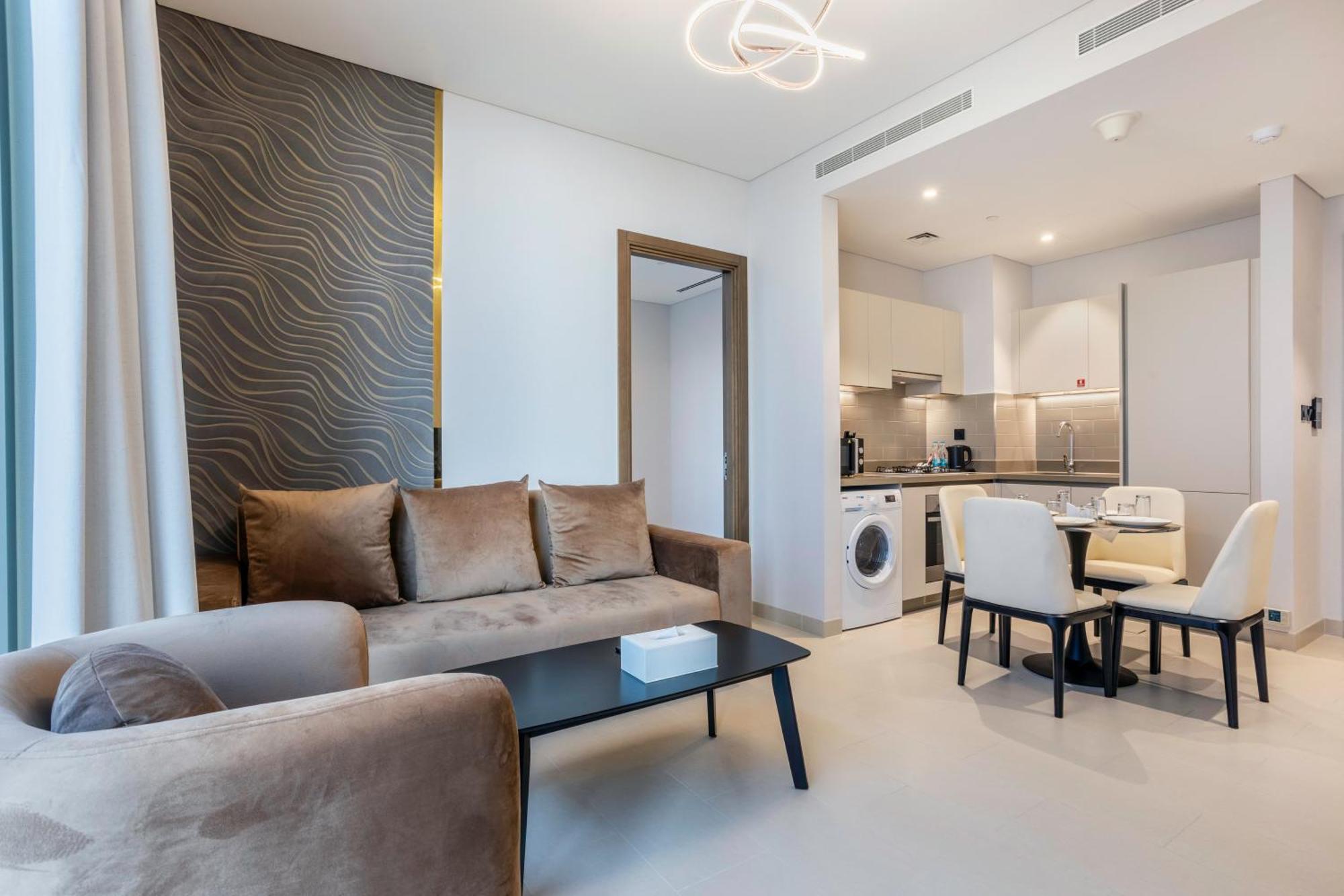 Stay By Latinem Luxury 1Br Plus Study Holiday Home Cv A2712 Near Downtown ดูไบ ภายนอก รูปภาพ